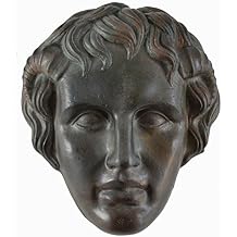 Estia Creations Alexander The Great Small Mask with Bronze Color Effect - Macedonian King