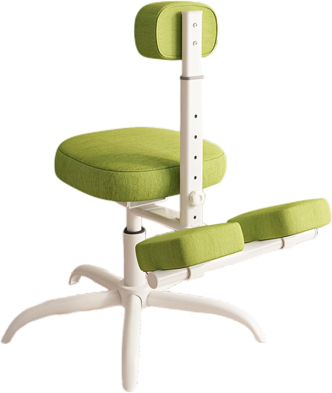 Kneeling Chair,Ergonomic Posture with Highly Resilient Sponge, Desk,45-55cm Adjustable Positions for Study Work from Home(Green)