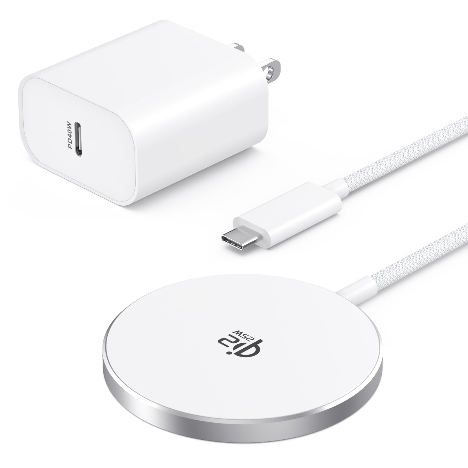 [Certificato Apple MFi] Caricatore wireless magnetico per iPhone 17 16 ricarica rapida, 25 W Fast Apple MagSafe caricabatterie wireless per iPhone 17/Air/17 Pro Max/16Pro/15/14/13/12/AirPods 3/2/Pro