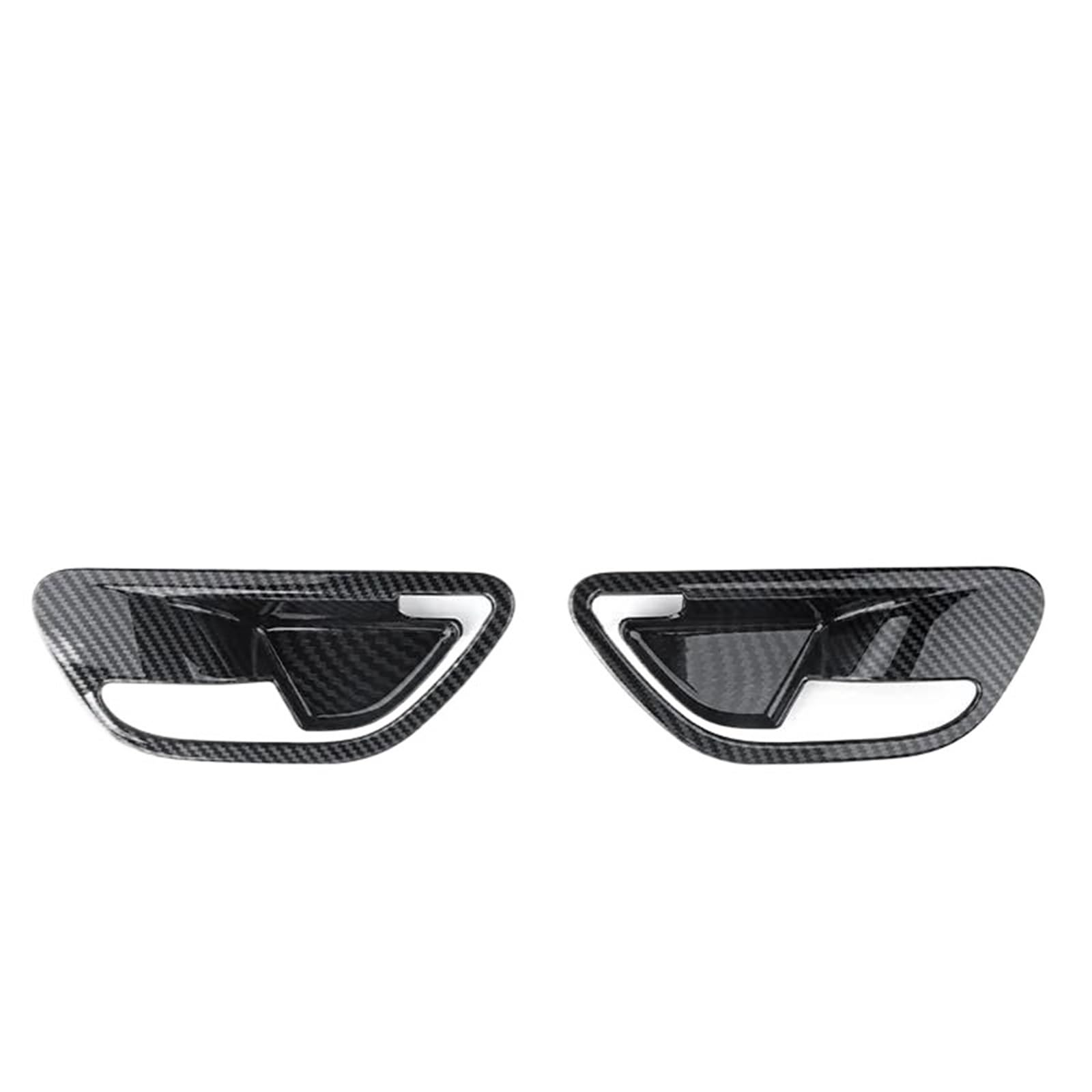 FHCBUTAE Interior Car Handle ABS Plastic Car Interior Door Handle Bowl Frame Cover for Hyundai for Staria 2021-2026 LHD/RHD(Carbon Look)