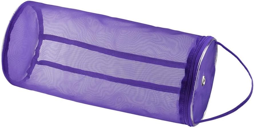 Cabilock 2pcs Woolen Yarn Storage Bag Mesh Knitting Holder for Crochet Hooks Supplies Portable and Functional Design for Travel and Organization
