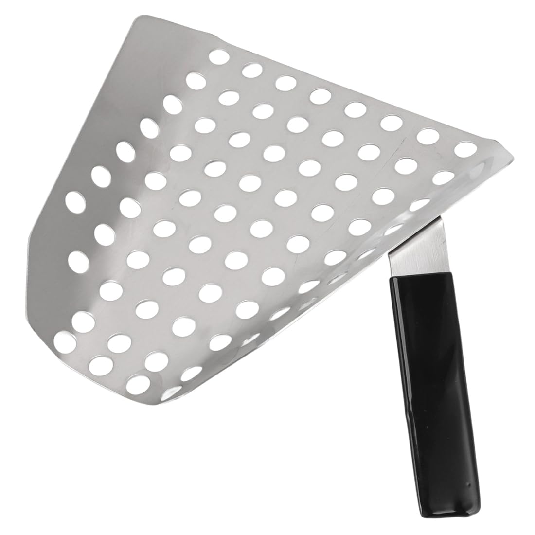 CTRLZS Popcorn Scoop Ergonomic Single Handle Stainless Steel Design Fries/French Fry Scooper with Holes for Movie Theater/Vending Machine Shop