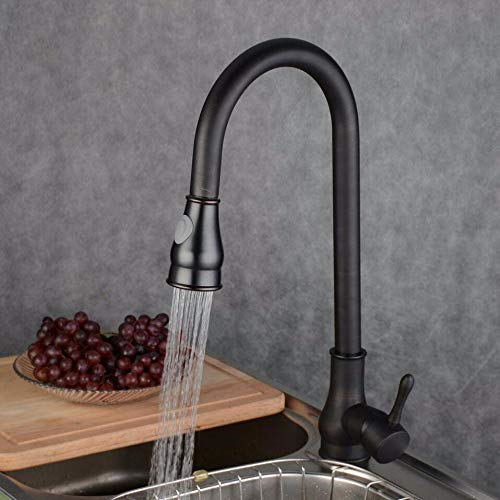 Robinet de cuisine en cuivre rétractable pour simplifier la préparation des repas