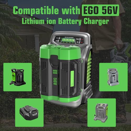 Image of 1 Pack Replacement for EGO 56V Battery 5.0Ah BA2800T BA2800(Black) | Compatible with EGO 56 Volt arc Batteries BA1400T BA1400 BA4200T BA4200 BA5600T BA5600