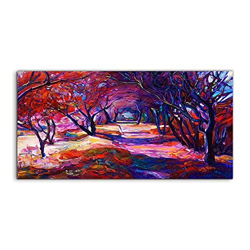 Image acrylique 100x50cm tableau décoration murale paysage forêt