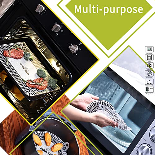 Image of Cook's Aid 2PCS Silicone Induction Cooktop Protector Cover Mat 11 inch(Magnetic) | 230C (450℉) Heat-Resistant Induction Stove Protector | Multifunctional Silicone Mat (Logo CK)
