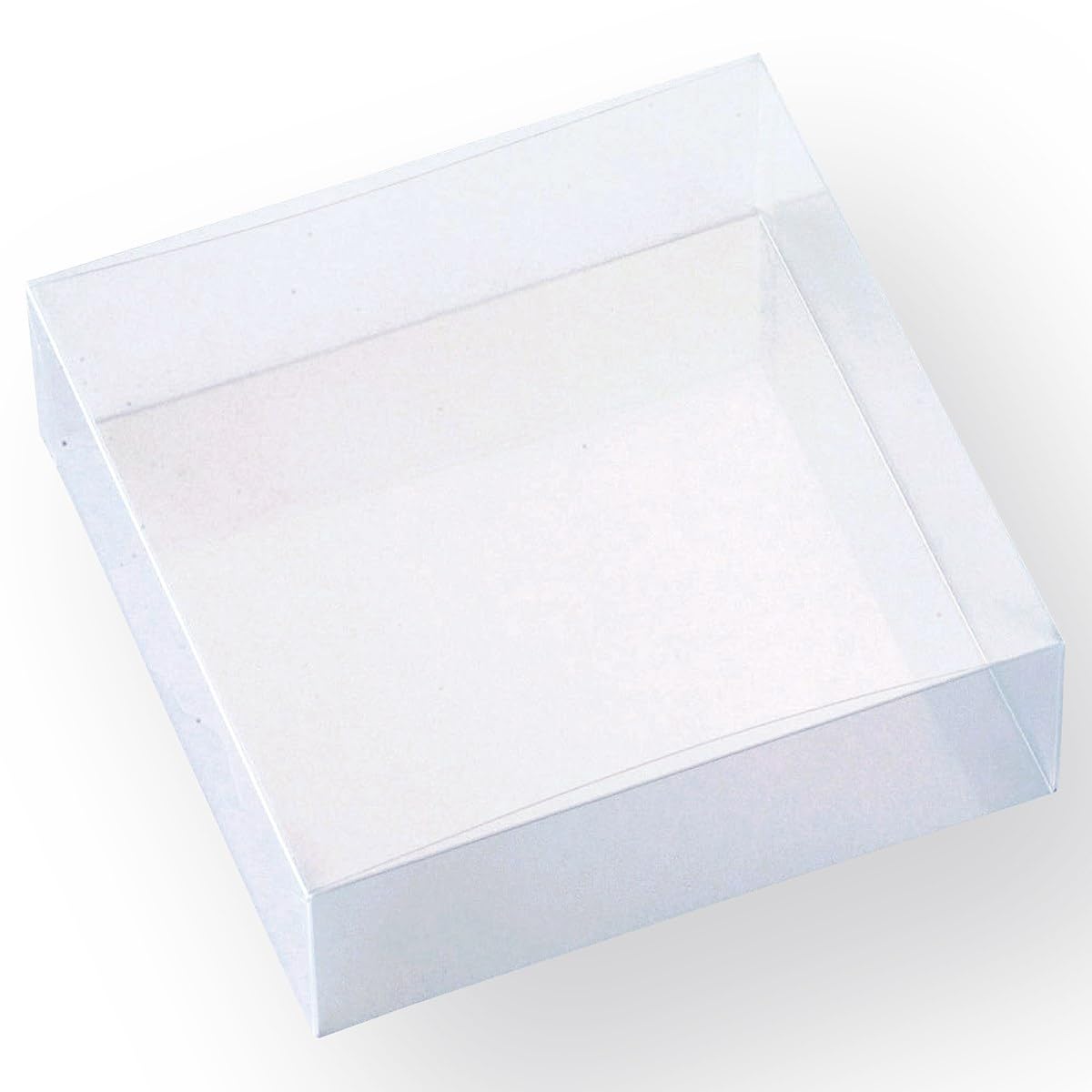Amazon | 【5個】透明クリアボックス(かぶせ式) 15×15×5cm【 フタ