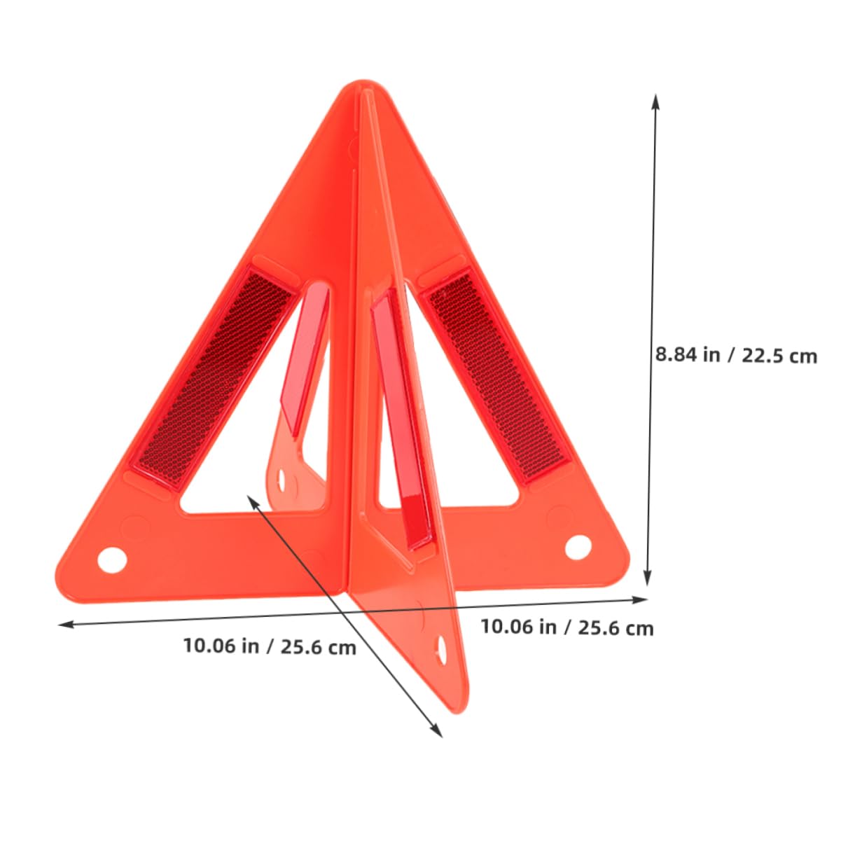Triángulos de Seguridad para Coche 5 Piezas de Plástico Rojo