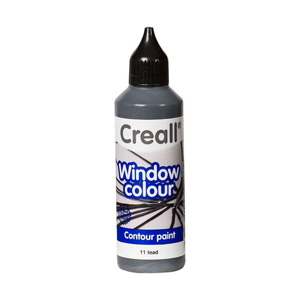 Creall Havo Glas-Fenster-Farbe – 80 Ml, Silber, Sofort Einsatzbereit, Haftet Super Auf Glas