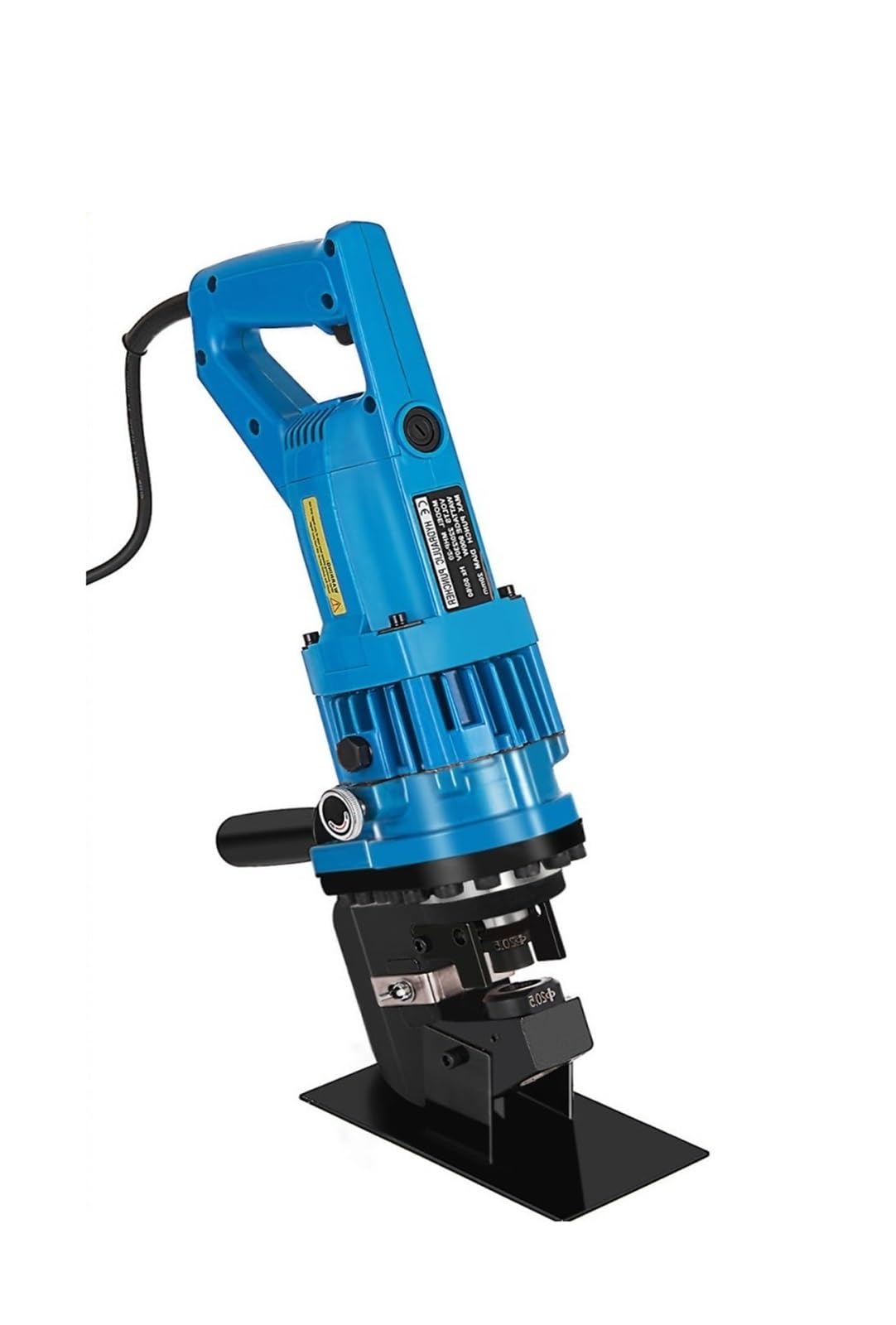 Agzjshkplwq One Color Hydraulic Crimping Tool, Mhp-20 900W Electric Handy Hydraulic Hole Puncher, 6Mm Knockout Punch Tools, 5 Dies Set On Steel Plate Aluminum Iron