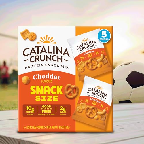 Image of Catalina Crunch Protein Snack Mix, Cheddar, 1.23 oz, 5 Count