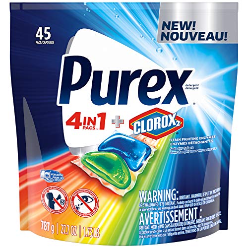 Purex 4-in-1 Plus clorox2 laundry detergent pacs, original fresh, 45 Count  AS LOW AS 5.07 $5.07
