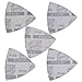 XXGO 51 Pcs Triangular 80mm 3-1/8 Inch Hook and Loop 60 80 100 120 240 Grits Oscillating Multi Tool Sandpaper and Triangle Multitool Sanding Pads Kits XG5106