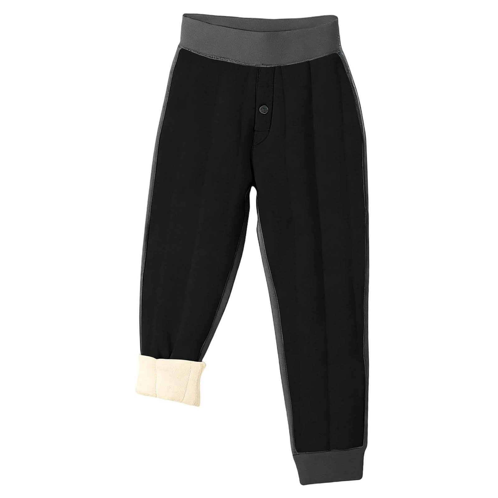 Pantalones Niño Termicos Cintura Alta Elástica Leggins Niño Largos con Forro Polar Gruesa y Cálida Pantalon Termicas para Otoño e Invierno Suave y Cómoda Ropa Interior para Niños 3-15 Años