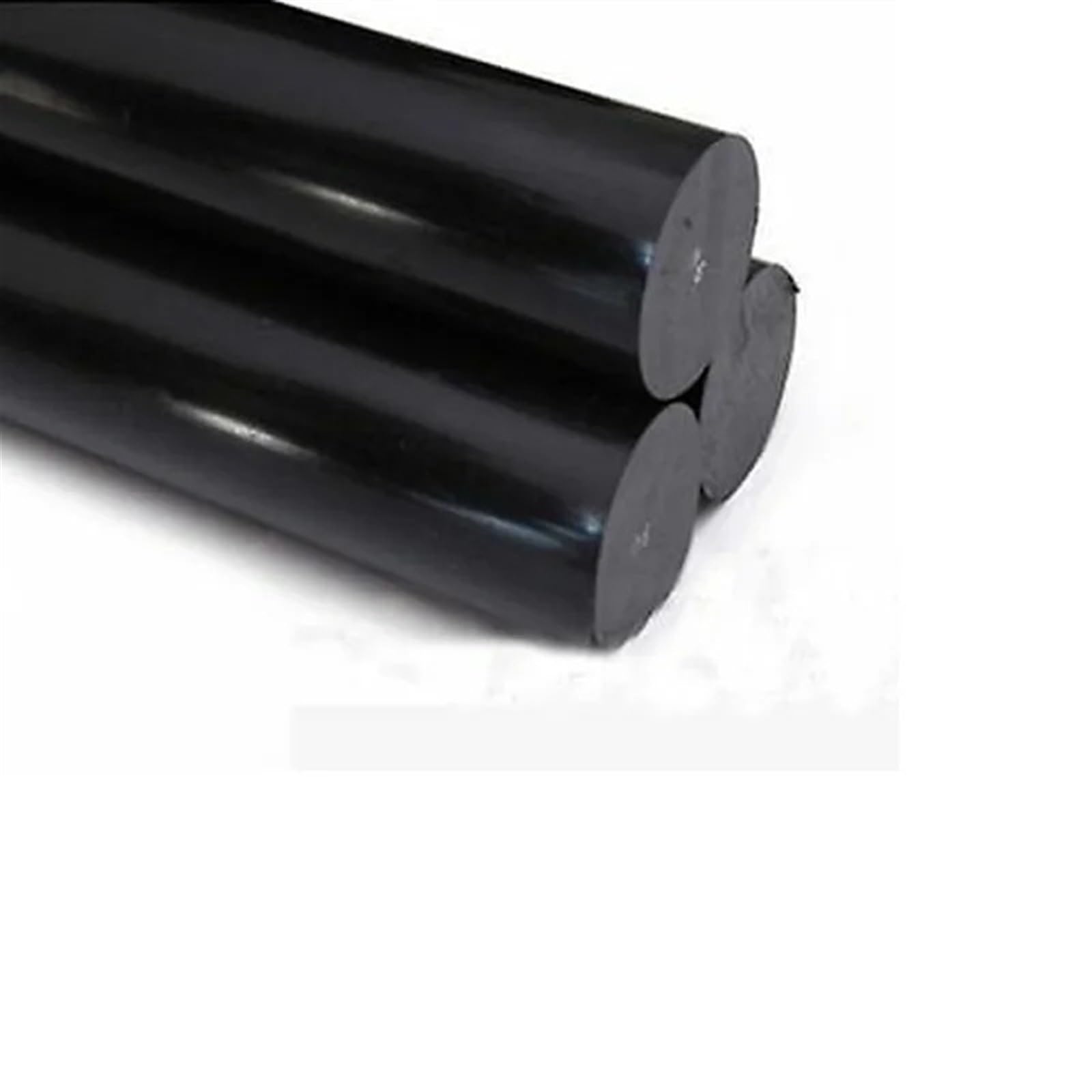 Nylonstab, 5 Stück, Durchmesser 10/12/20/30 mm, schwarzer Polyamidstab PA6, reine Nylonstäbe, verschleißfest, Stablänge 250 mm, Kunststoffstäbe(10x250mm)