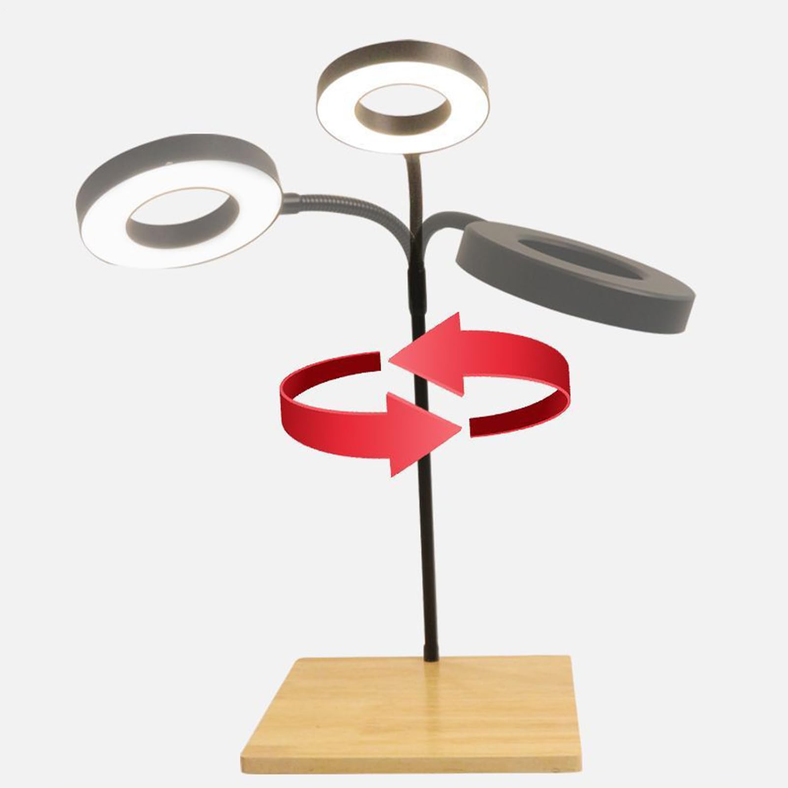 Lampe de Croissance LED Éclairage D'Aquarium LED Rotatif Alimenté Par USB | Éclairage Pour Aquariums Et Terrariums Pour Bureau À Domicile Étagère De Présentation