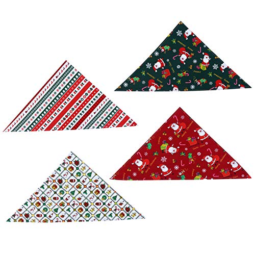 POPETPOP 4 PeÃ§as de Cachecol Cachecol Cachecol de Natal para Cachorros de Natal para Animais de Est