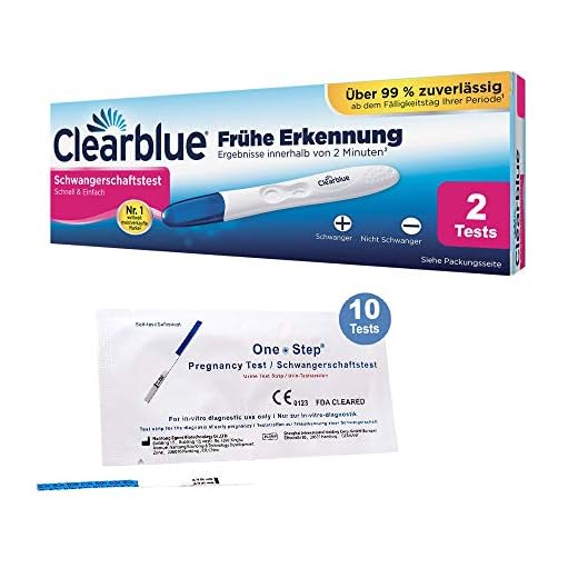 Clearblue graviditetstest, tidigt test 2 stycken och 10 ultra tidigt graviditetstest 10 ml/ml.