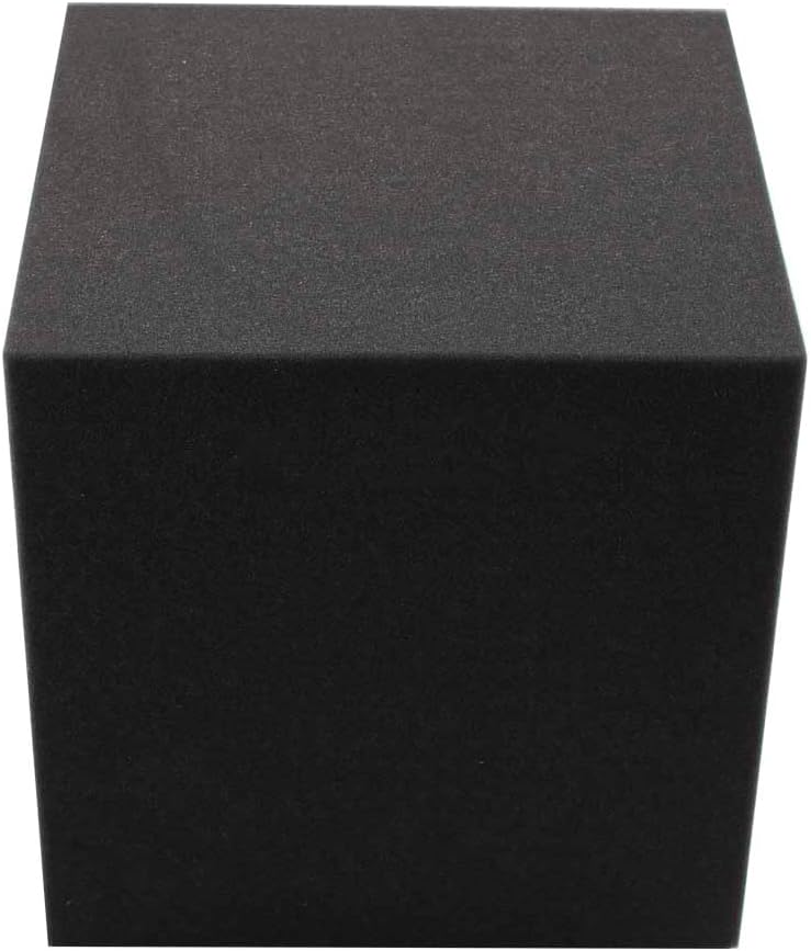 2-Pack — Acoustic Foam Corner Bass Traps | Acoustical Foam Panels | Audio Soundproofing Record Studio Treatment | Sound Insulated Angled Block | (2x CUBE, 25cm (9.8 inches))