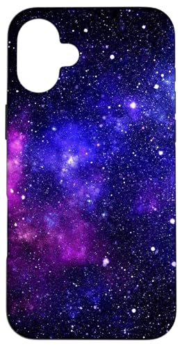 Cool Galaxy Purple Blue Nebula X}zP[X iPhone 16 Plus p