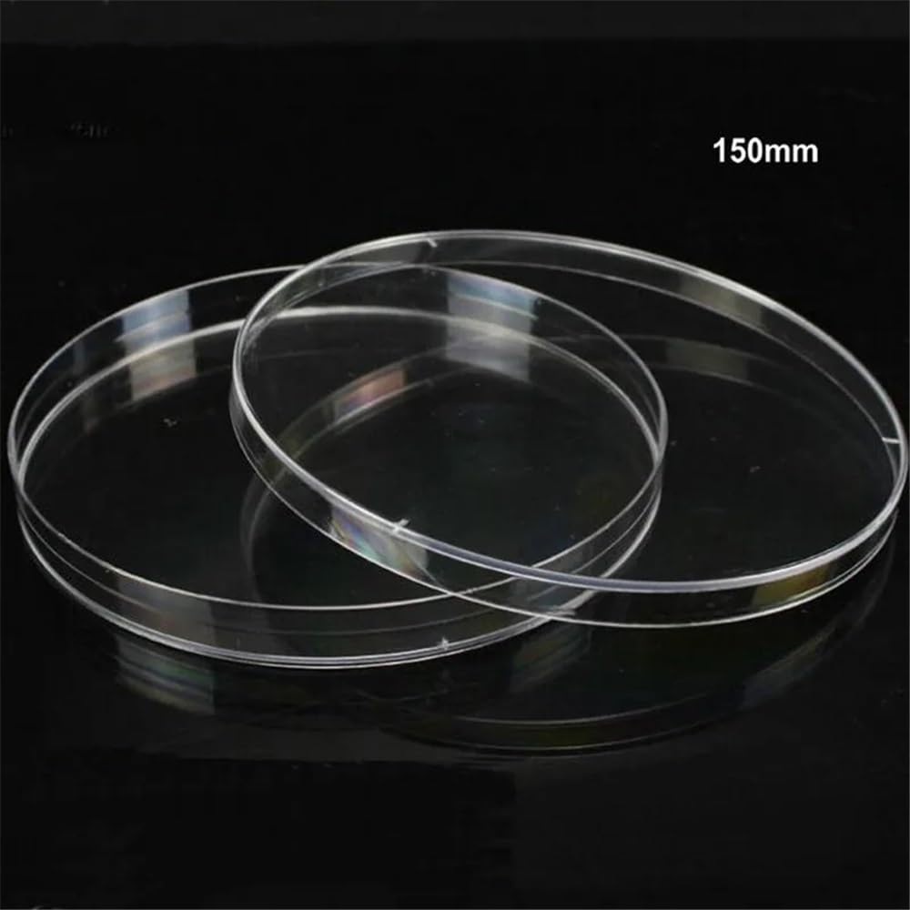 Lote de 10 placas Petri plástico 150 mm con tapa for cultivo Equipamiento de laboratorio