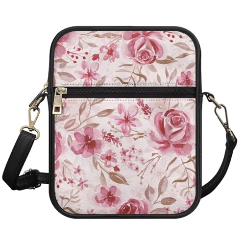 Mens Messenger Bag Leather Lightweight Crossbody Wallet Phone Bags Women Mini Purse Cell Phone Shoulder Bags