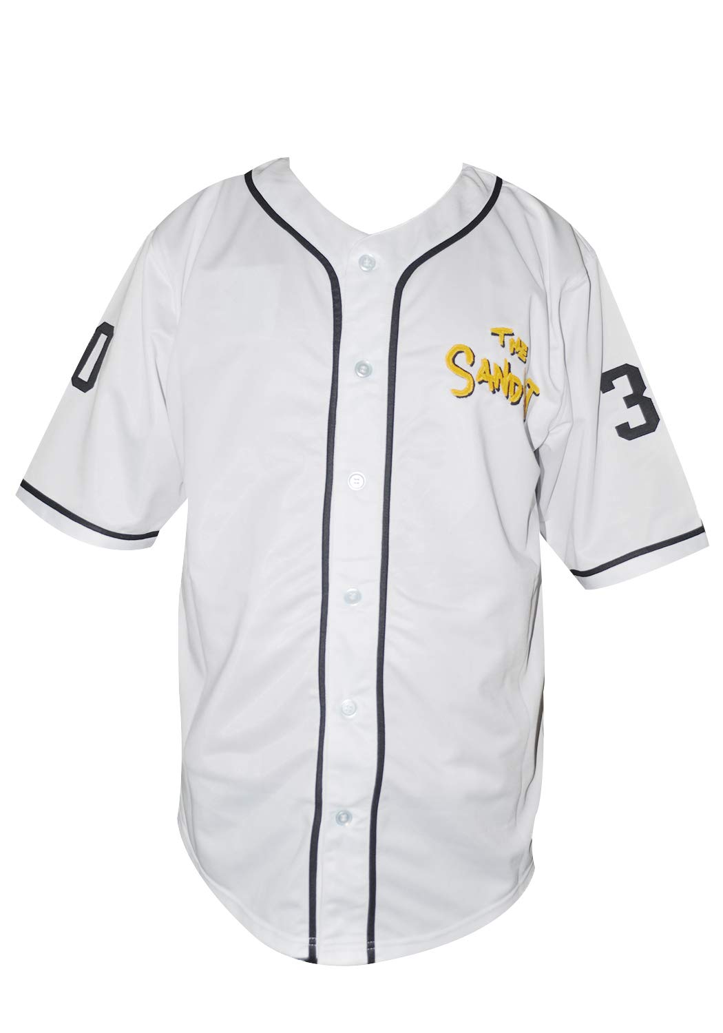 Stitch Vitar Benny 'The Jet' Rodriguez 30 Black Baseball Jersey Sandlot (46)