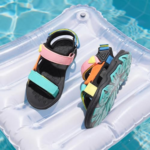 Image of DREAM PAIRS Boys Girls Sandals Kids Adventurous Light-Weight Adjustable Straps Summer Water Shoes (Toddler /Little Kid /Big Kid)