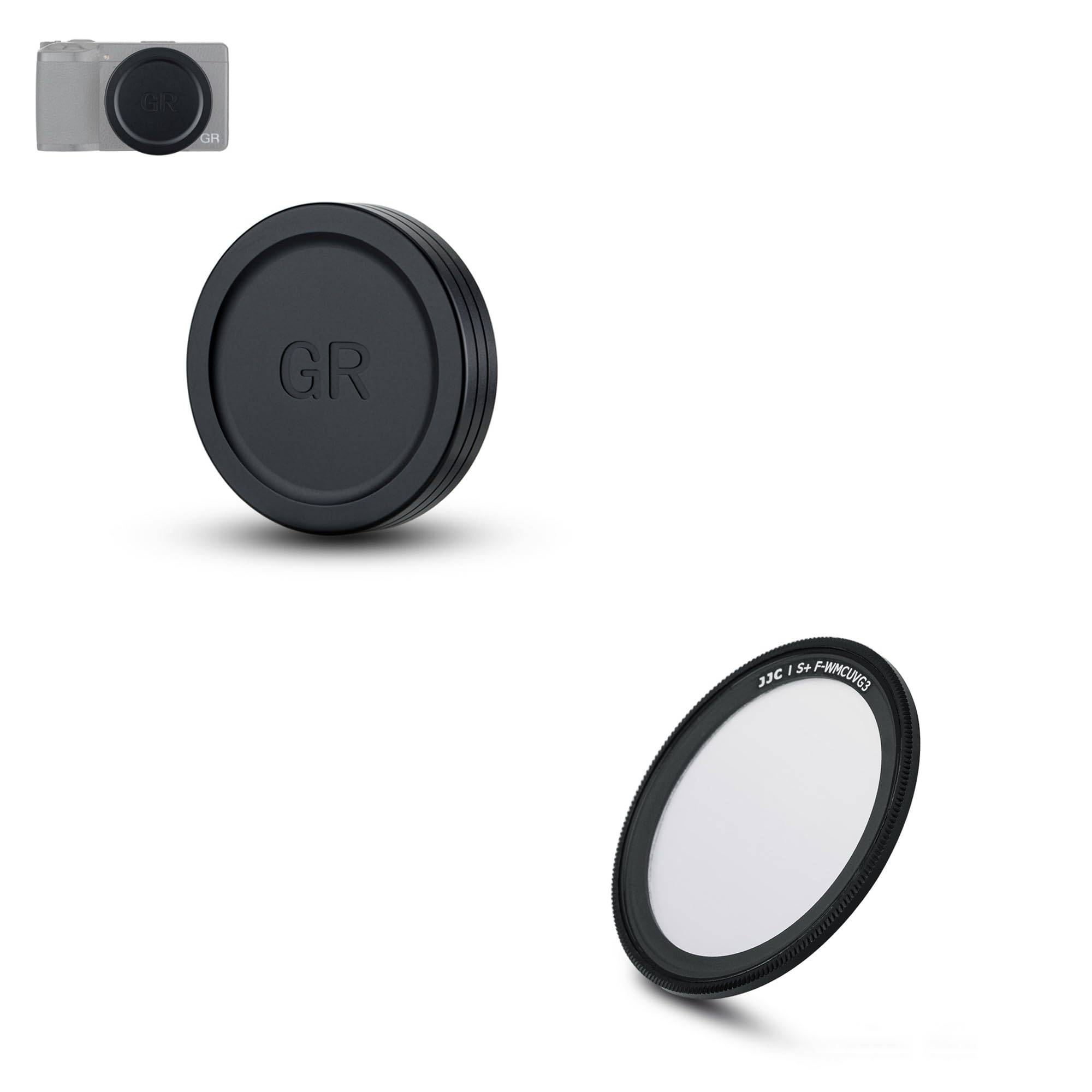 Amazon.com : JJC Metal Lens Cap with UV Protective Filter for