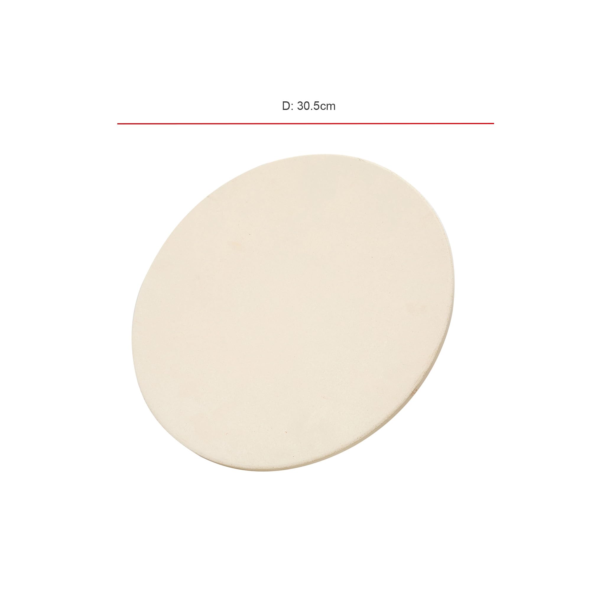 Grillstream Ceramic Pizza Stone, Lightweight, Durable, Heat-Retaining & Easy-to-Clean Versatile Barbecue Accessory - Image 3