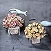 BuleXP 3 Pieza 10 Cabezas Flores Artificiales Rosas Decoración Plásticas Bouquet de...
