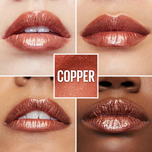 Image of Maybelline Lifter Gloss, Hydrating Lip Gloss with Hyaluronic Acid, High Shine for Plumper Looking Lips, Copper, Terracotta Neutral, 0.18 Ounce