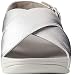 FitFlop Lulu Sandal-Leather, Sandalias de Punta Descubierta Mujer, Silver Silver 011, 38...