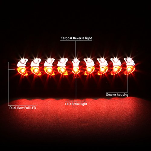 Dna Motoring 3Bl-Drm02-Led-Bk-Sm Black Housing Led Third Tail Brake Light [Compatible With 02-08 Dodge Ram 1500 / 03-09 Ram 2500 3500] #TOP1