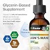 BIO KRAUTER Lions Mane for Focus Support & Brain Health - Vegan Lion's Mane Mushroom Supplement, Natural Clarity & Immune Support - 2 Fl.Oz., 28-Day Supply, Alcohol & Sugar Free