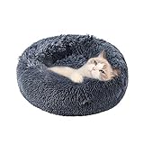 Rutschfestes Design: Dank des rutschfesten Bodens kann diese Katze Kuschelhöhle auch auf glatten Bodenbelägen wie Fliesen, Parkett sicher ohne wegzurutschen stehen.