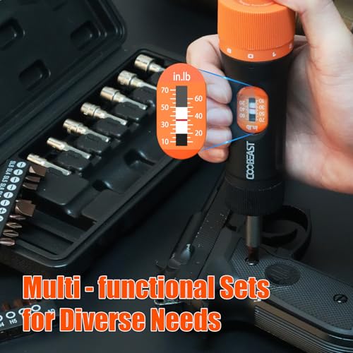 coobeast 38Pcs Torque Screwdriver Set