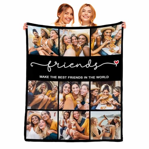 Enjoyyjl Custom Throw Blankets for Women with Picture Customized Blankets