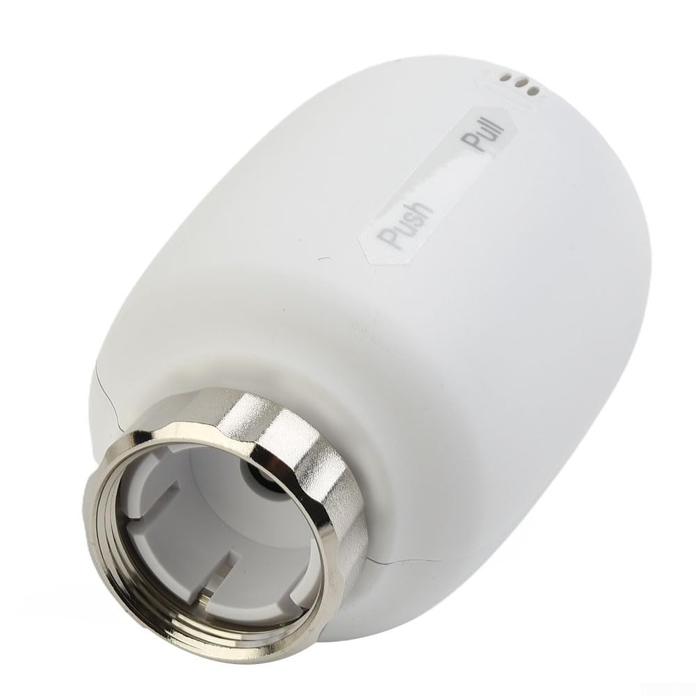 Testine termostatiche per termosifoni TRV TV02, controllo automatico della temperatura, di riscaldamento con valvola per radiatore, modalità vacanza, per casa e ufficio (A)
