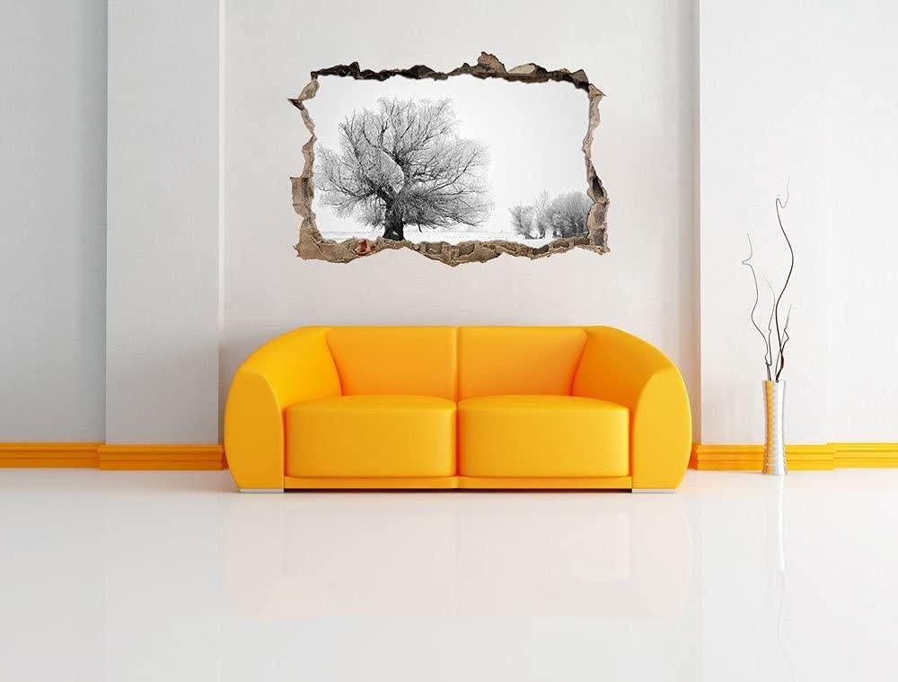 3D Pegatinas de Pared Sala de Estar Calcomanía Dibujos Niños Adolescentes Niños Habitación árbol cubierto de nieve extraíble Autoadhesivo Pegatinas de Pared Papel Tapiz Póster 80x120cm