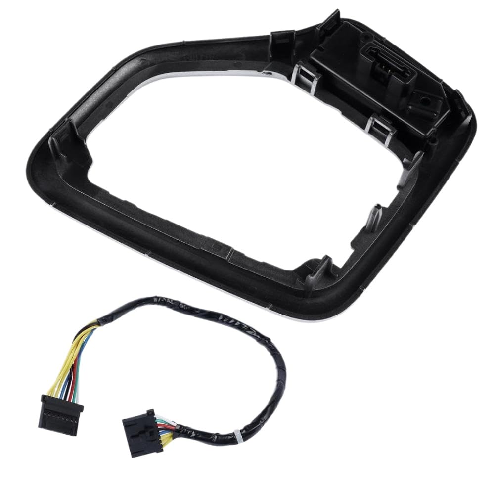 Lunetta del cambio con cablaggio, finitura argento, compatibile con Cherokee 2014-2018 (dopo giugno 2014)