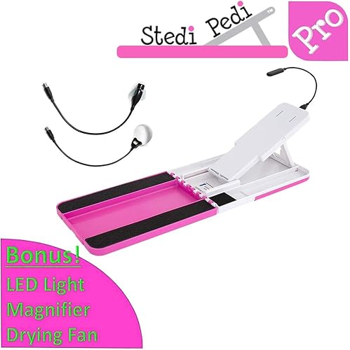 Miniatura 6 de Kit profesional de pedicura para el hogar - Incluye luz de tareas - Pinta las uñas con facilidad de usar la herramienta de asistente Pedi - Hazlo tú