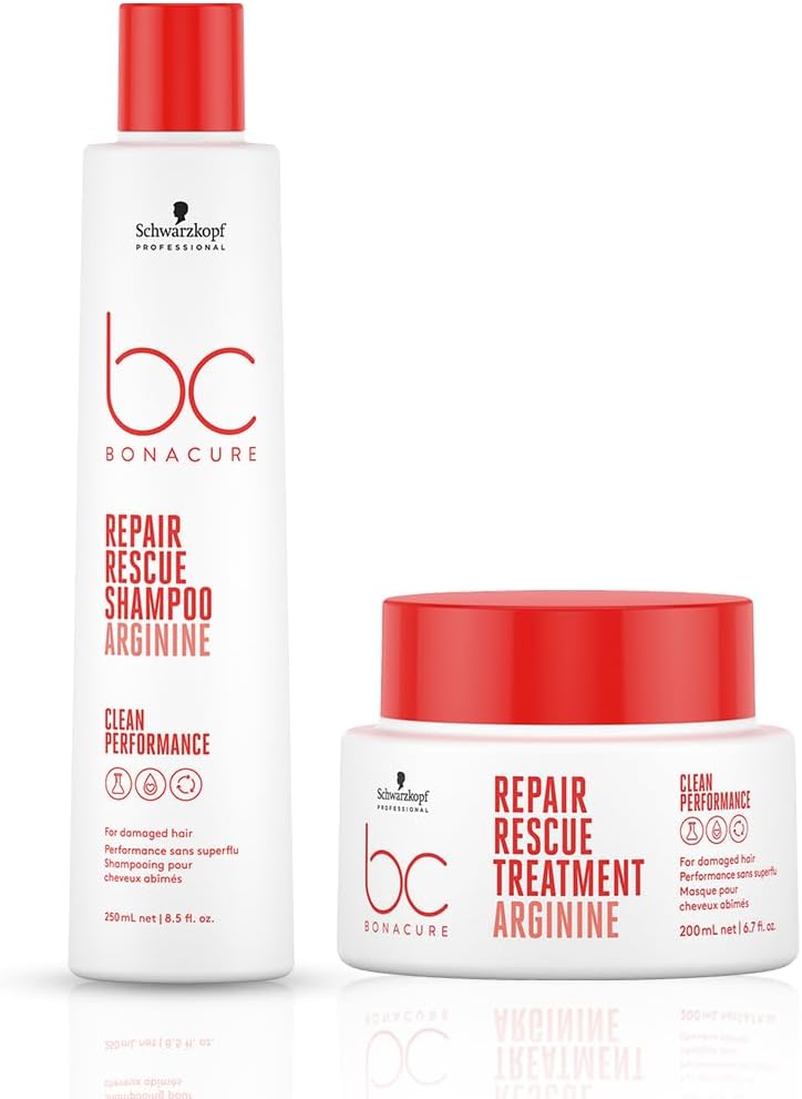 Professional Bonacure Repair Rescue Shampoo For Men & Women | With Arginine Helps Intense Hair Repair, Strength & Damage Protection for All Hair Types (250ml)