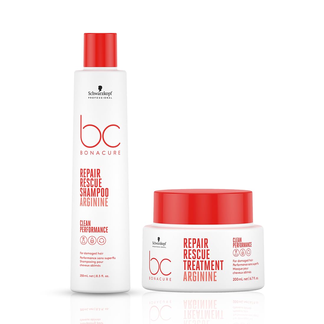 - Professional New Bonacure Repair Rescue Shampoo with Arginine Treatment (200 ml) + New Bonacure Repair Rescue Shampoo with Arginine Shampoo (250 ml)