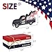 4th of July Decorations Wooden Book Stack Memorial Day Decorations God Bless America Sign Independence Day American Flag Truck Rustic Farmhouse Patriotic Decor for Tiered Tray Table Home Shelf Mantel