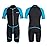 Seaskin Kids Wetsuit for Boys Toddlers, 2mm Front Zipper Shorty Wetsuits, Neoprene Thermal Swimsuits for Diving Surfing Swim Lessons Size 4