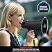 MyMealivos Portable Megaphone Bullhorn 20 Watt Power Megaphone Speaker Voice and Siren/Alarm Modes with Volume Control and Strap (Black)