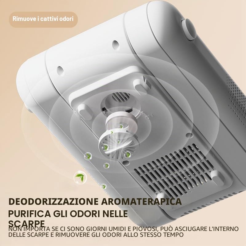 Asciuga Scarpe Elettrico da Calcio, Asciuga Stivali Pieghevole, Asciuga Scarponi in Modo Veloce con Ventilazione e Ozone Asciuga, Asciuga Scarpe Calcio Scalda Scarponi Sci, per Scarpe, Guant