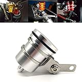 Motorcycle Aluminum Brake Clutch Fluid Reservoir Front or Rear Oil Cup Compatible with Aprilia RX...