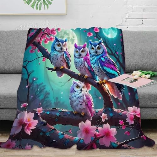 Couverture de lit douce Hiouf avec impression 3D et microfibre premium - 2